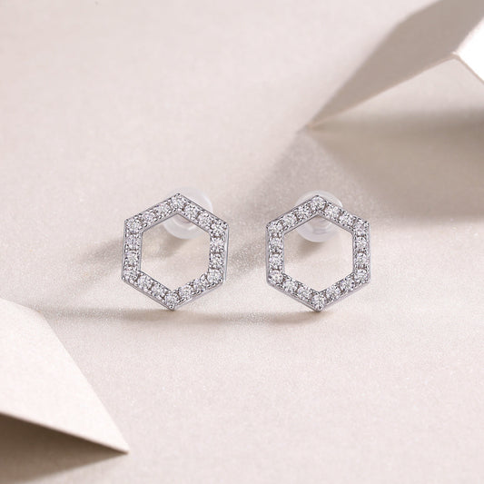 Empowering The Future - Fashionable, Trendy And Affordable Jewelry With Moissanite S925 Sterling Silver And Platinum-plated Stud Earrings Weloria