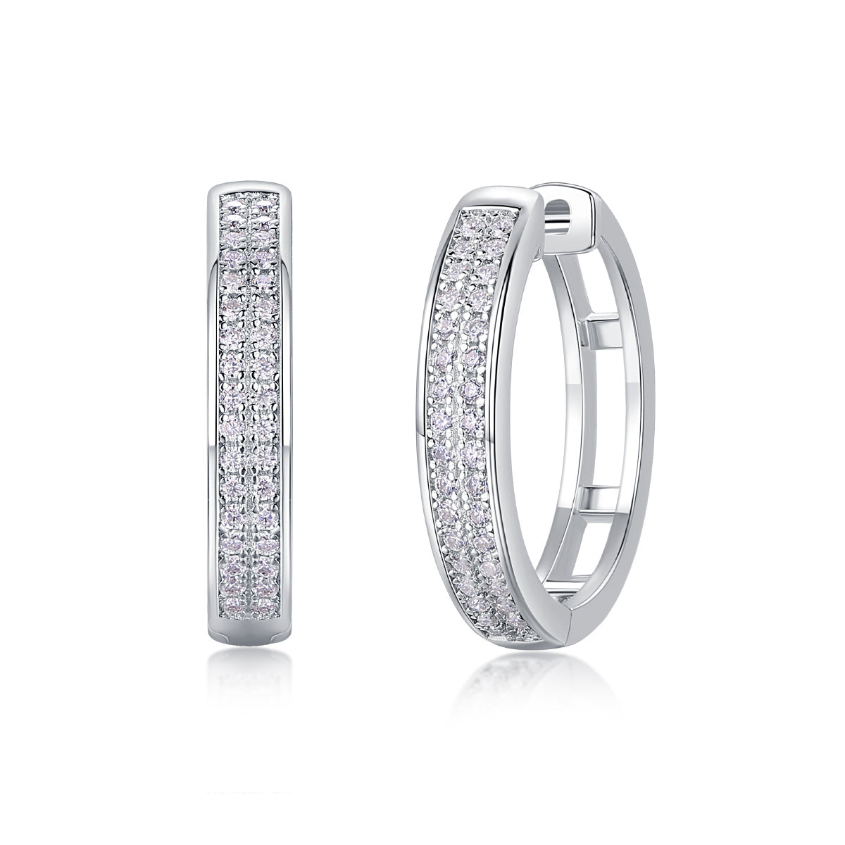 Firefly Light - Moissanite S925 Sterling Silver Earrings With Platinum-plated Stud Earrings, Fashionable, Trendy And Affordable Diamond Jewelry Weloria