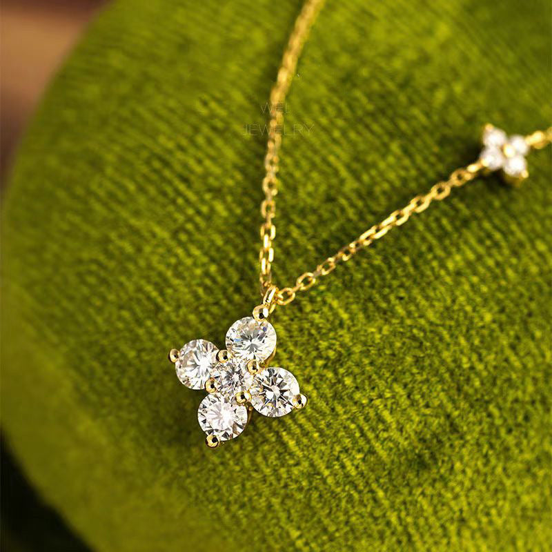 Fashion Temperament Clover Clavicle Chain Female Weloria