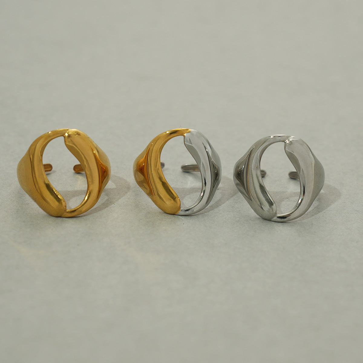 Ornament Stainless Steel 18K Gold Plating Hollow Weloria