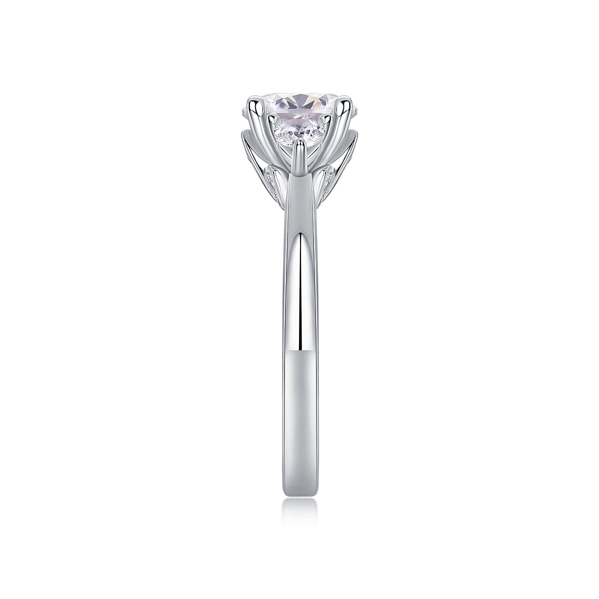 Starry Night Brilliance - A Fashionable And Luxurious Jewelry Piece Set With 2-carat Moissan Diamond S925 Sterling Silver And Platinum-plated Diamond Weloria