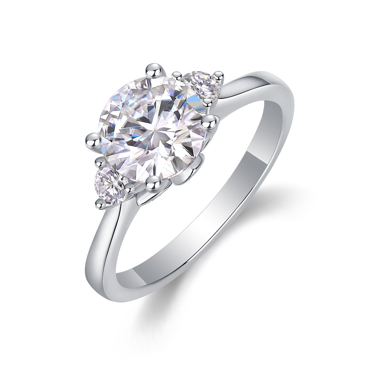 Starry Night Brilliance - A Fashionable And Luxurious Jewelry Piece Set With 2-carat Moissan Diamond S925 Sterling Silver And Platinum-plated Diamond Weloria