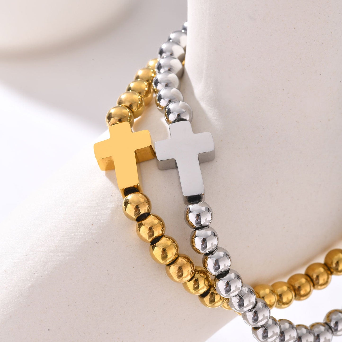 Beaded Gold Bracelet Simple Women's Jewelry Weloria