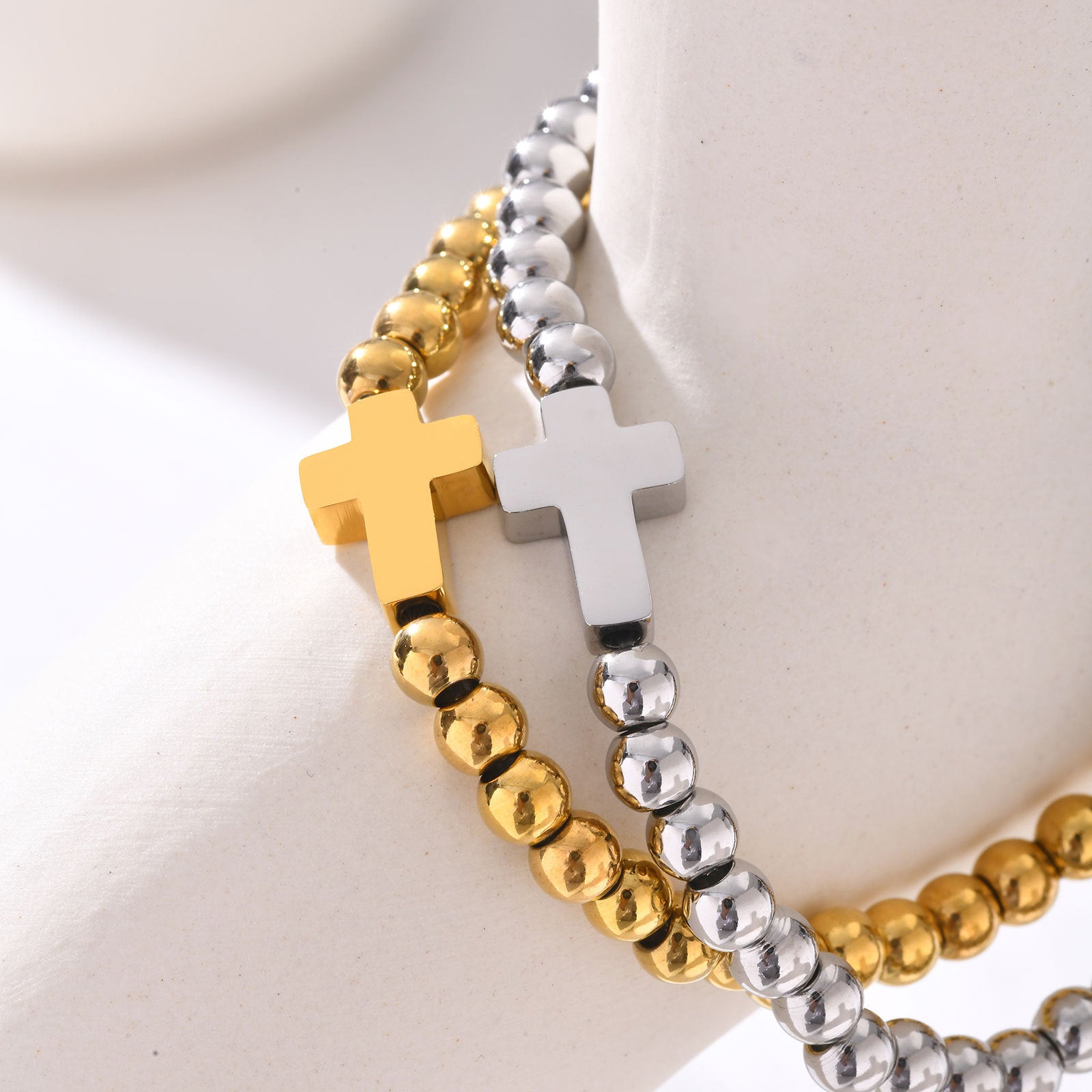 Beaded Gold Bracelet Simple Women's Jewelry Weloria
