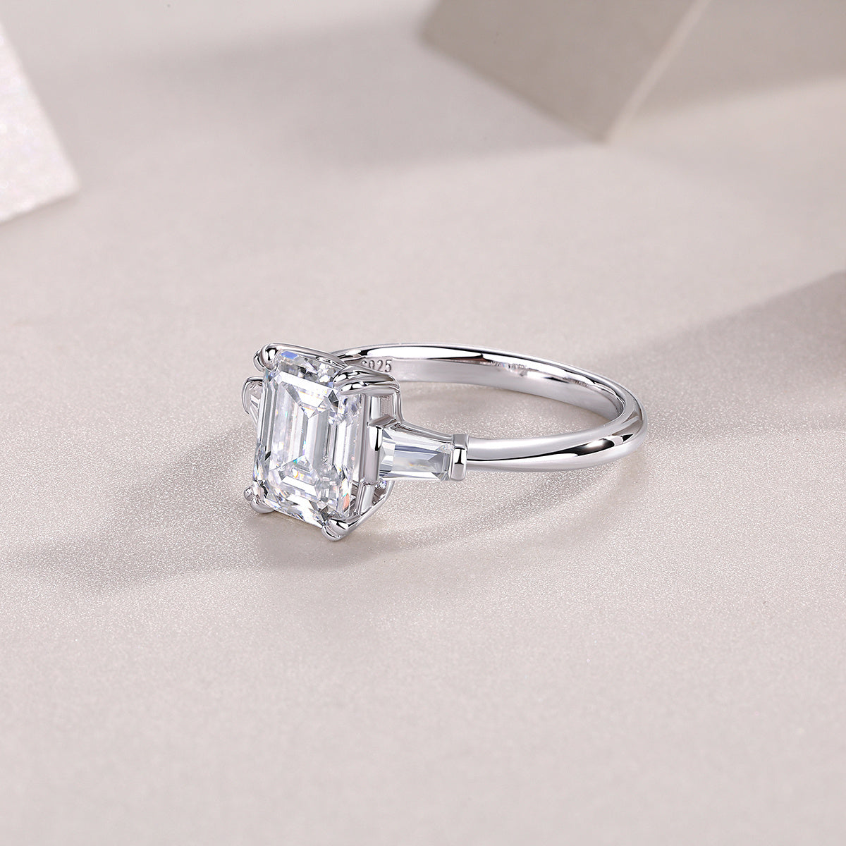 Starry Sky Mirror - A Fashionable Diamond Jewelry Piece Set With Moissanite S925 Sterling Silver And Platinum Diamond Ring Weloria