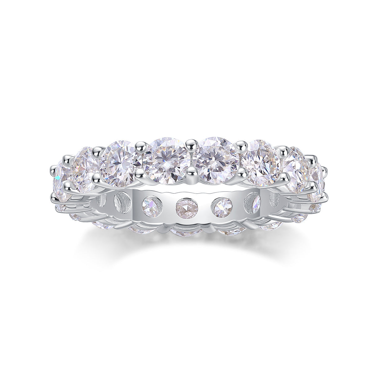 Starlight - A Fashionable And Luxurious Jewelry Accessory Set With Moissanite S925 Sterling Silver And Platinum-plated Diamond Weloria