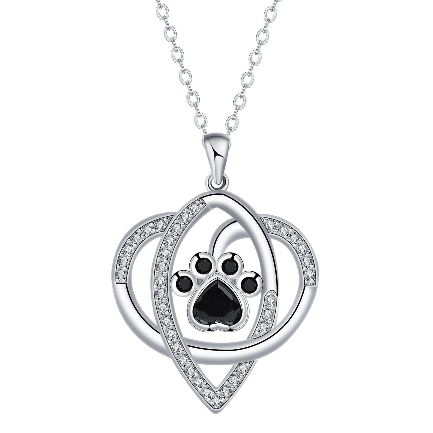Cat Dog's Paw Footprints Necklace Light Luxury Minority High Sense Weloria