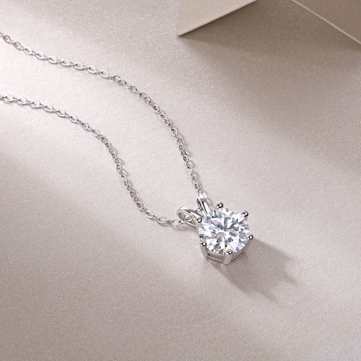 Romantic Mark - A Fashionable And Luxurious Diamond Jewelry Pendant Set With 2-carat Moissanite S925 Sterling Silver Weloria