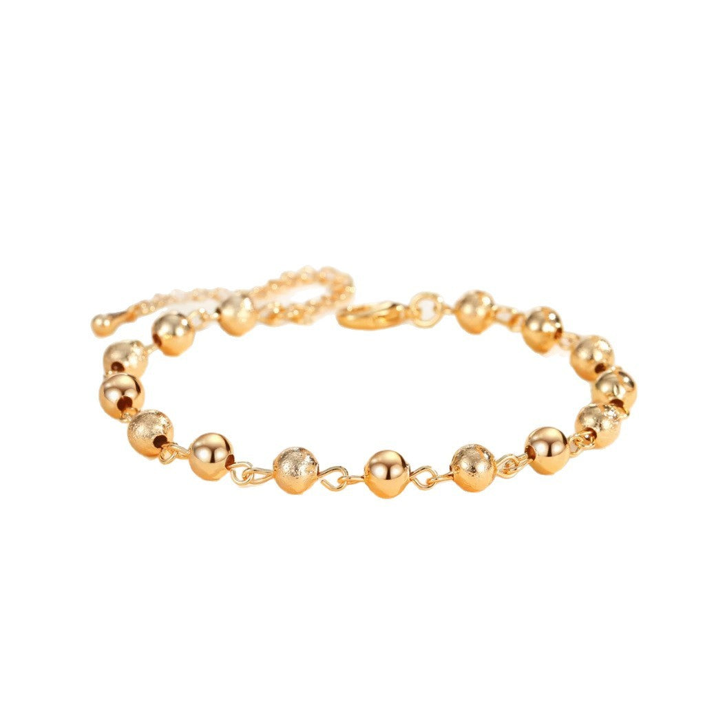 European And American Ball Bracelet Men's And Women's Same Retro Beaded Weloria