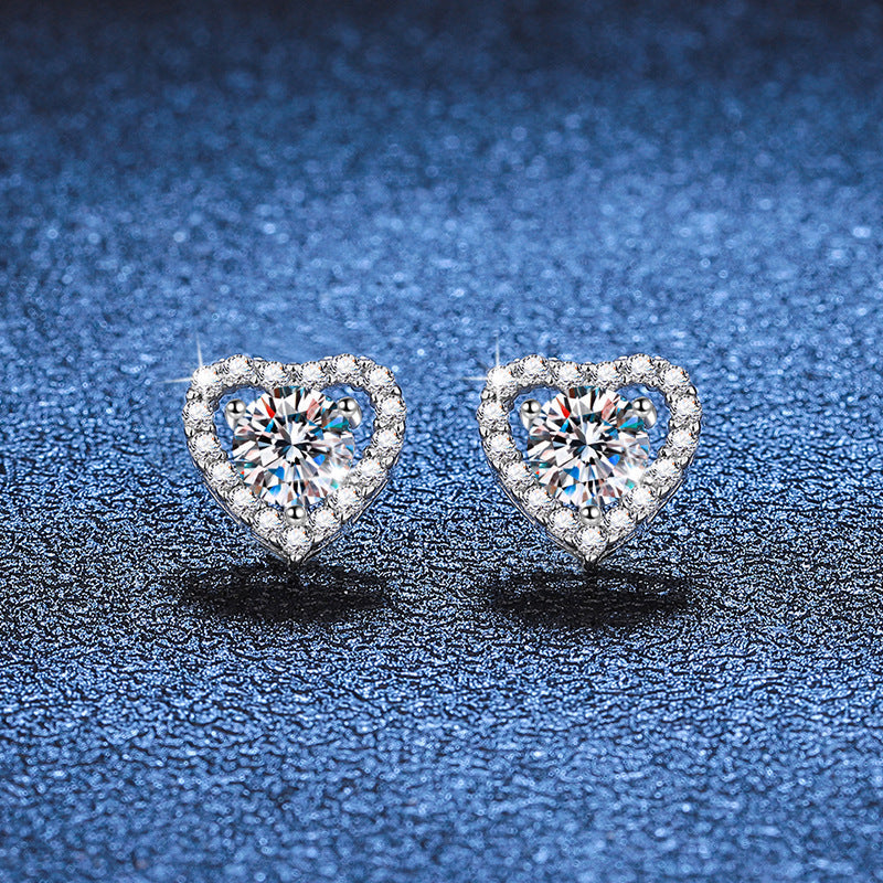 S925 Sterling Silver Ear Stud Pendant Suit Weloria