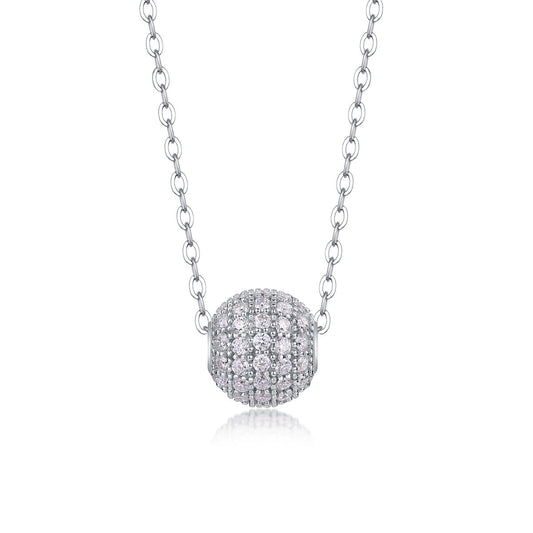 Meet At This Moment - A Fashionable And Luxurious Diamond Jewelry Pendant Set With Moissanite S925 Sterling Silver And Platinum Plating Weloria