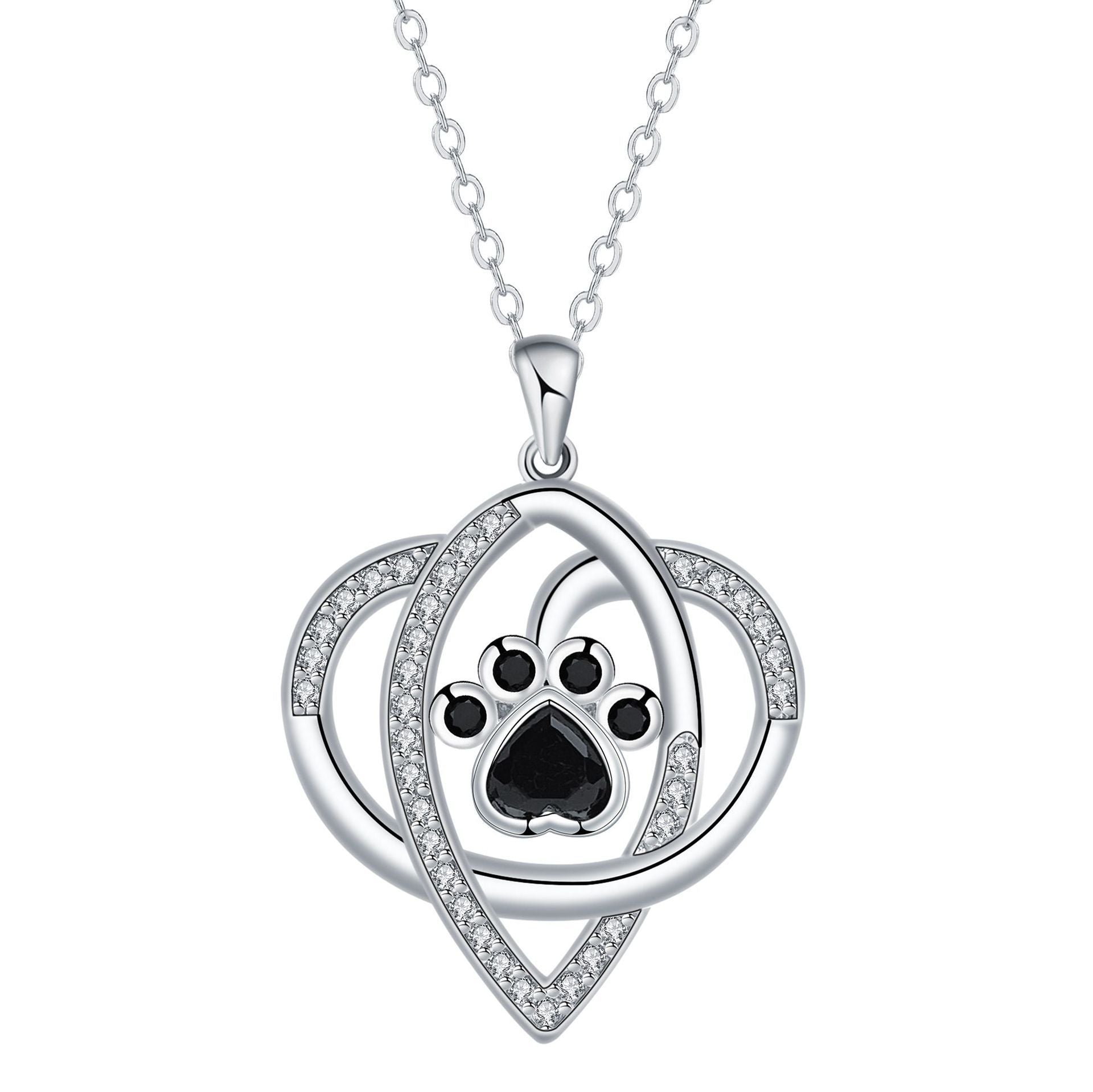Cat Dog's Paw Footprints Necklace Light Luxury Minority High Sense Weloria