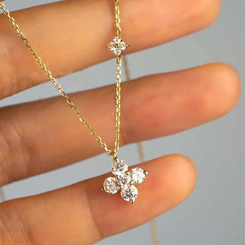Fashion Temperament Clover Clavicle Chain Female Weloria