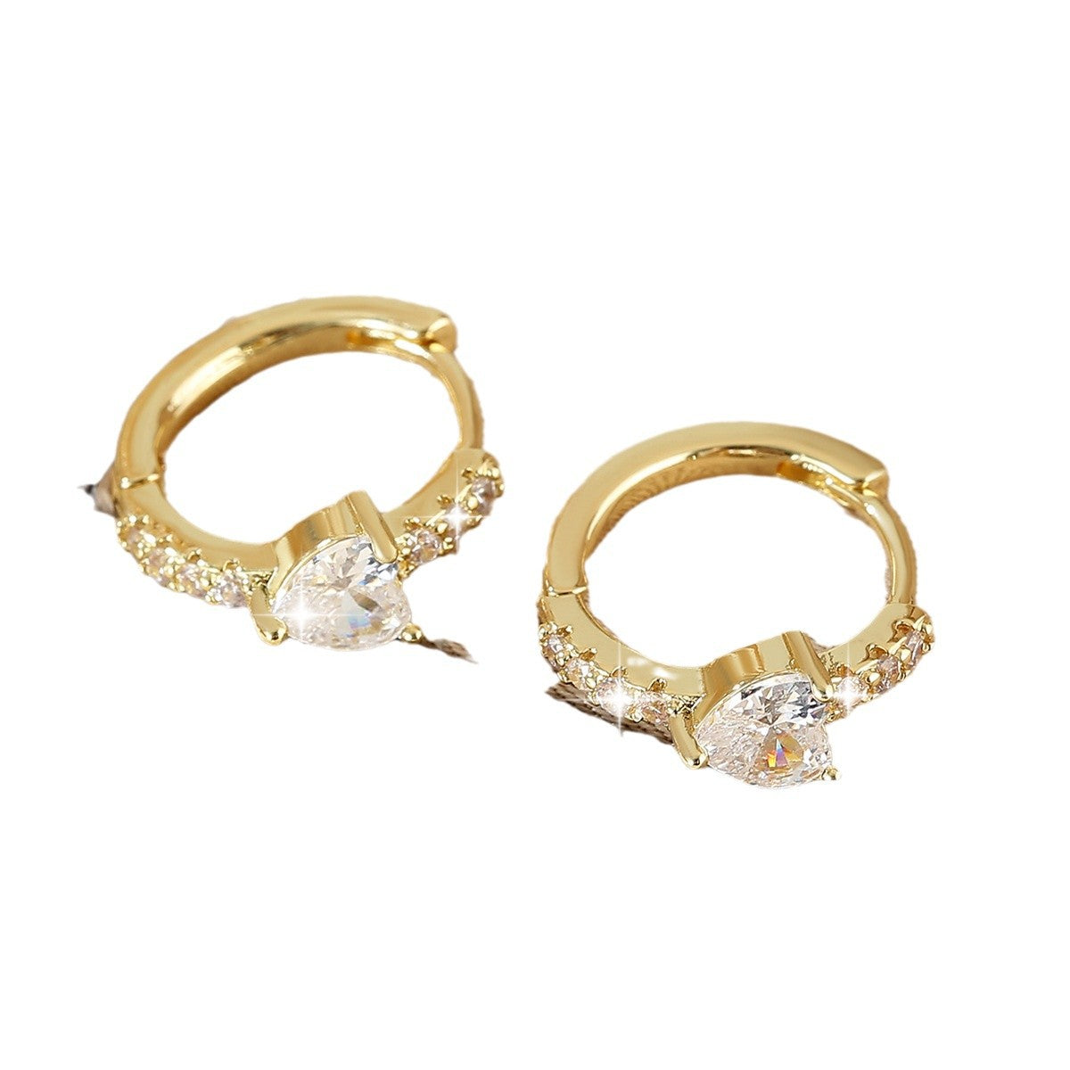European And American Style Luxury Love Round Ear Clip Fashion Trend Weloria