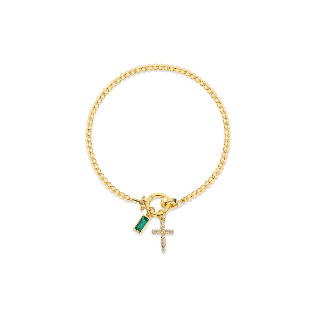 Zodiac Moon Stone Pendant Bracelet Weloria