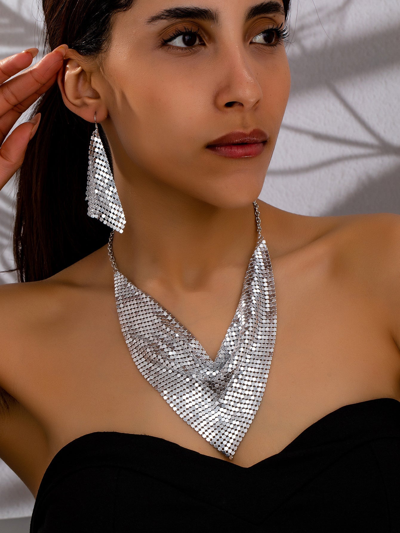 Fashion, Personalized And Exaggerated Metal Eardrops Pendant Heavy Industry Suit Weloria