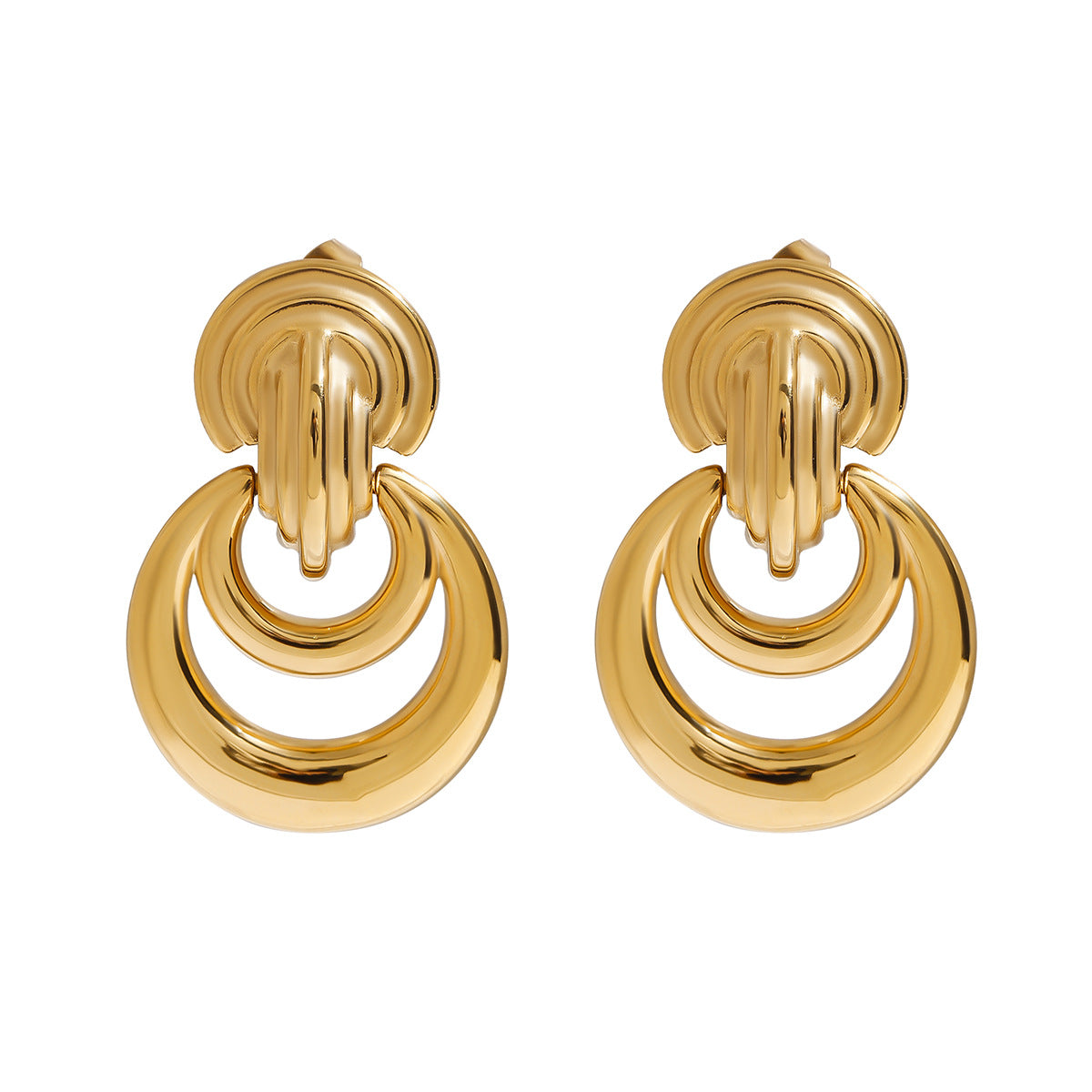 Stainless Steel Earrings Niche Earrings Titanium Steel Ornament Weloria