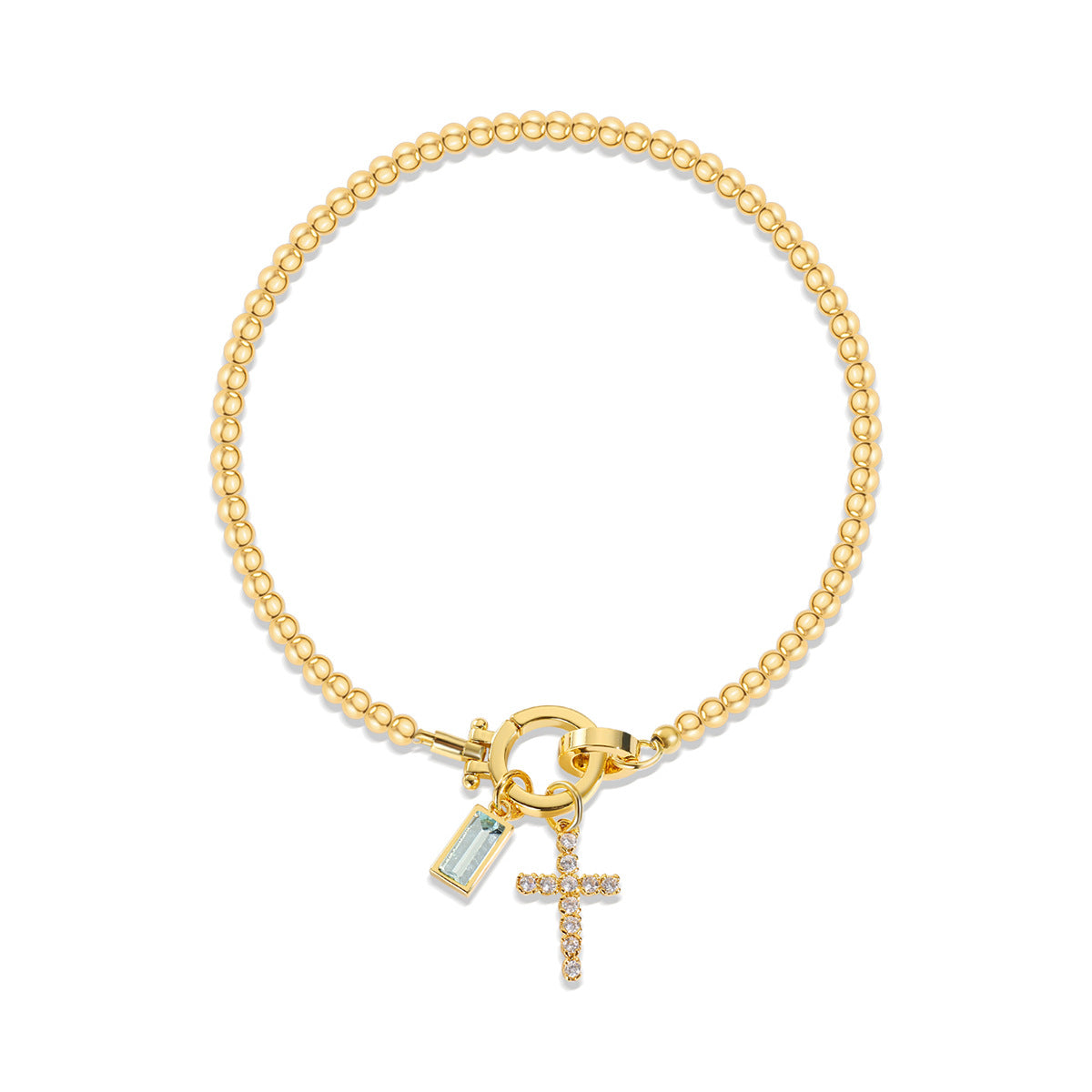 Zodiac Moon Stone Pendant Bracelet Weloria