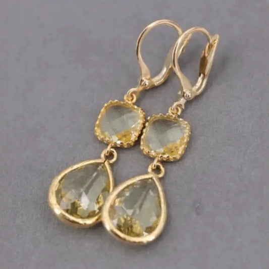 Retro Exaggerated Crystal Long Fringe Earrings Weloria
