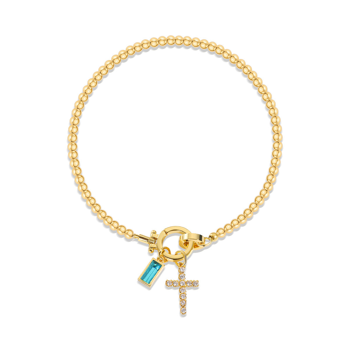 Zodiac Moon Stone Pendant Bracelet Weloria