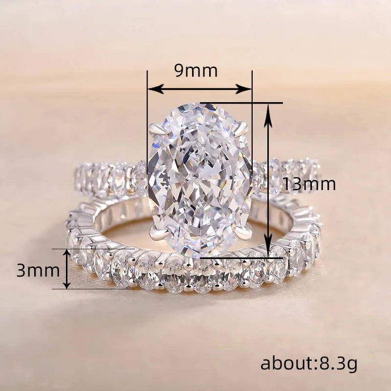 Affordable Luxury Fashion Large Zircon Women's Ring Weloria