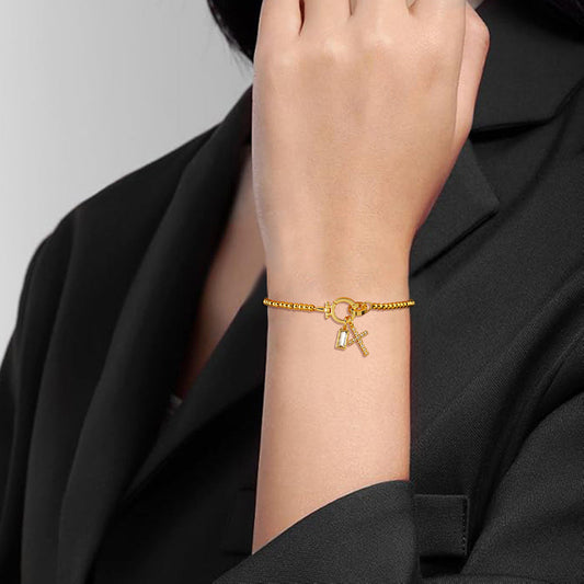 Zodiac Moon Stone Pendant Bracelet Weloria