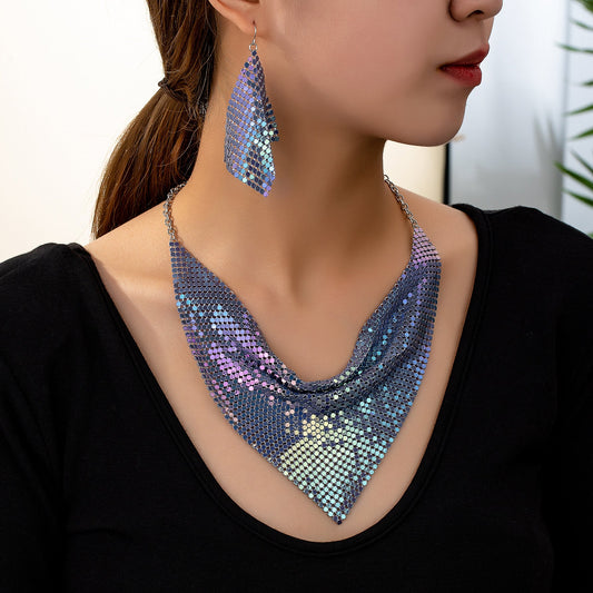 Fashion, Personalized And Exaggerated Metal Eardrops Pendant Heavy Industry Suit Weloria