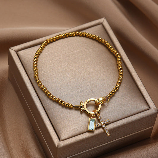 Zodiac Moon Stone Pendant Bracelet Weloria