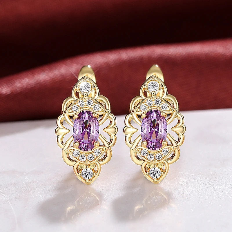 New Trendy High-end Earrings Hollow Design Graceful And Fashionable Weloria