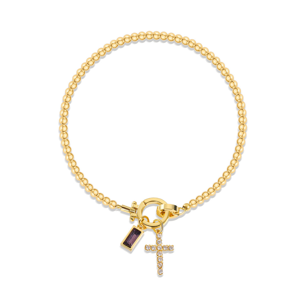 Zodiac Moon Stone Pendant Bracelet Weloria