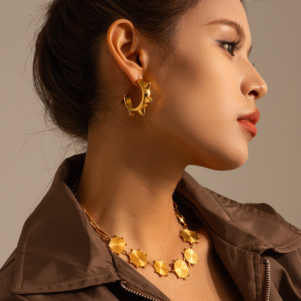 Titanium Steel Earrings Special-interest Design Female Earrings Weloria