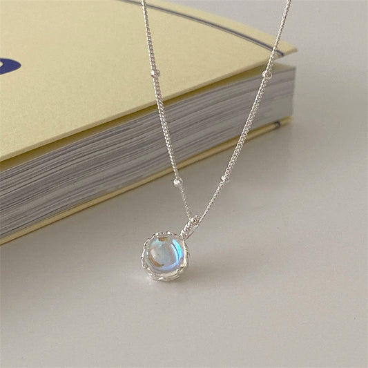 Ornamental Stone Necklace Female Partysu Temperamental Style Round Weloria