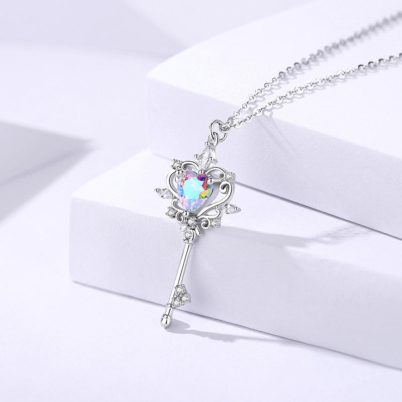 S925 Sterling Silver Guard Key Original Necklace For Women Weloria