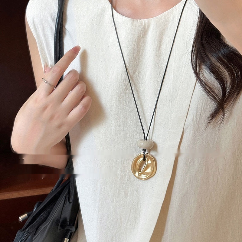 Simple Long Geometric Necklace Female Minority Fashion Temperament Weloria