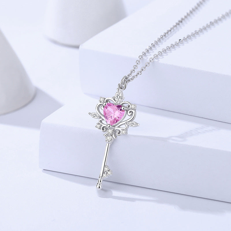 S925 Sterling Silver Guard Key Original Necklace For Women Weloria