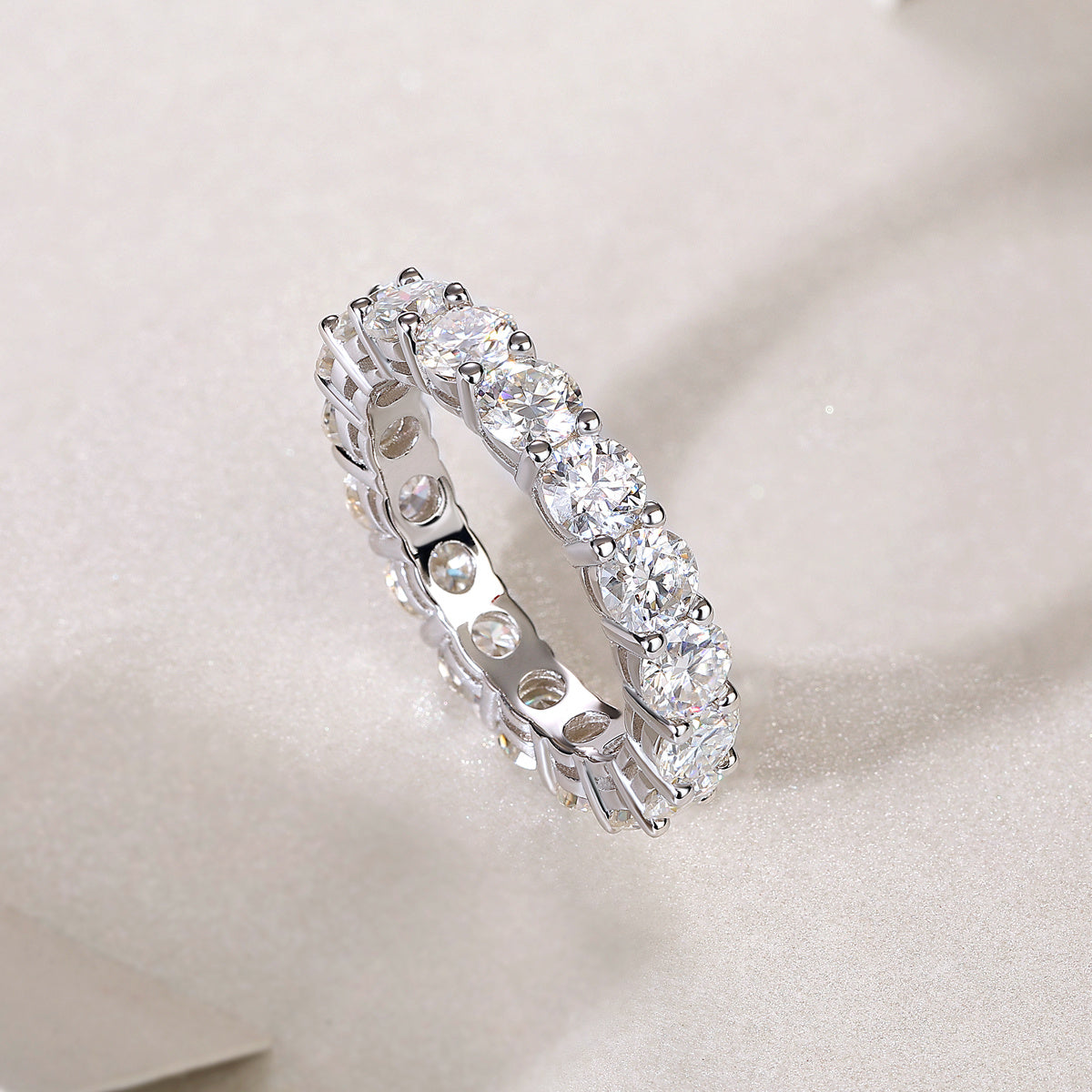 Starlight - A Fashionable And Luxurious Jewelry Accessory Set With Moissanite S925 Sterling Silver And Platinum-plated Diamond Weloria