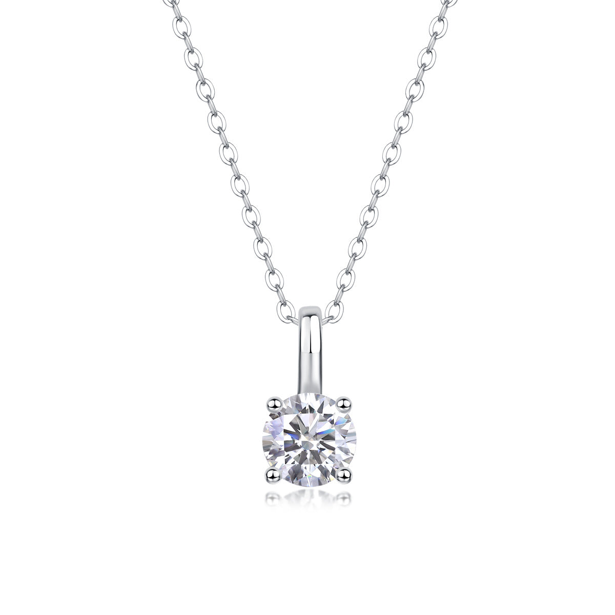Encounter - A Fashionable And Luxurious Diamond Jewelry Pendant Set With 1-carat Moissan Diamond S925 Sterling Silver Weloria