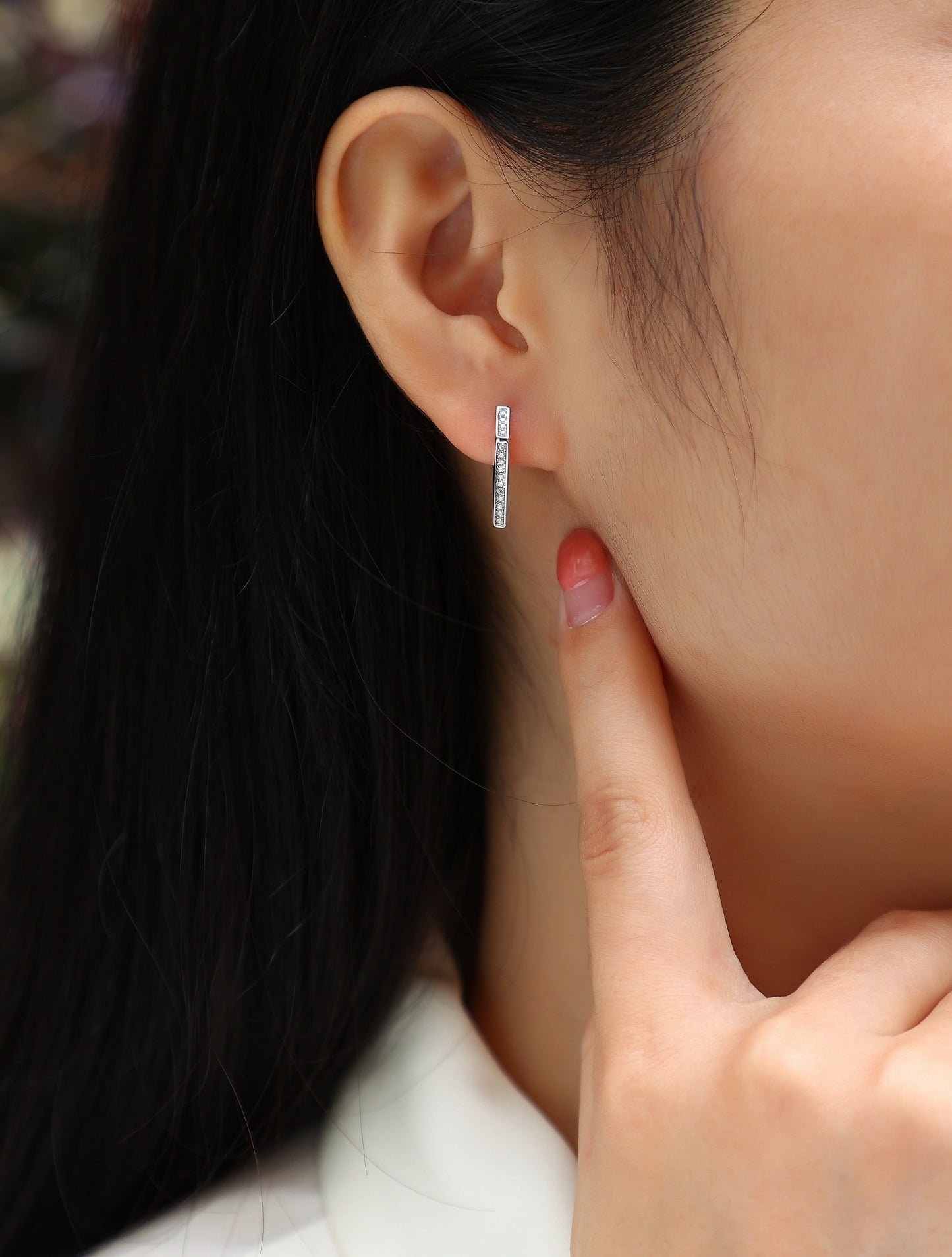 Coronation - Fashionable And Luxurious Diamond Jewelry Set With Moissanite S925 Sterling Silver And Platinum-plated Stud Earrings Weloria