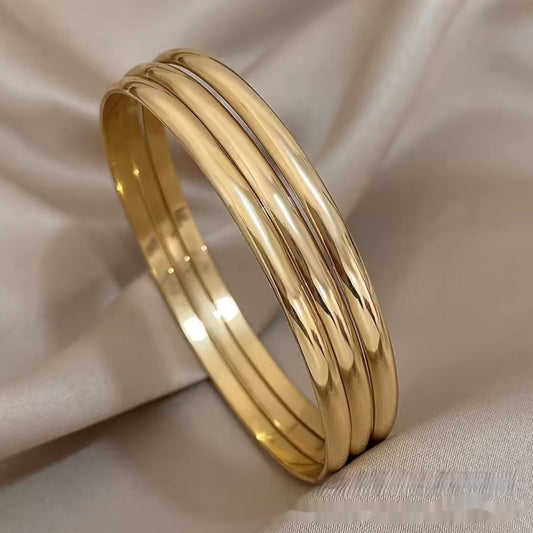 Stainless Steel Square Wire Twist Bracelet Weloria