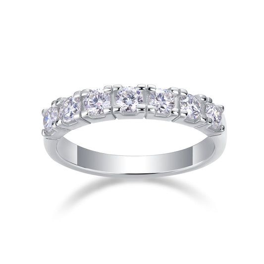 LUCKY 7- A Fashionable And Luxurious Jewelry Piece Set With One-tenth Moissan Diamond, S925 Sterling Silver And Platinum-plated Diamond Weloria