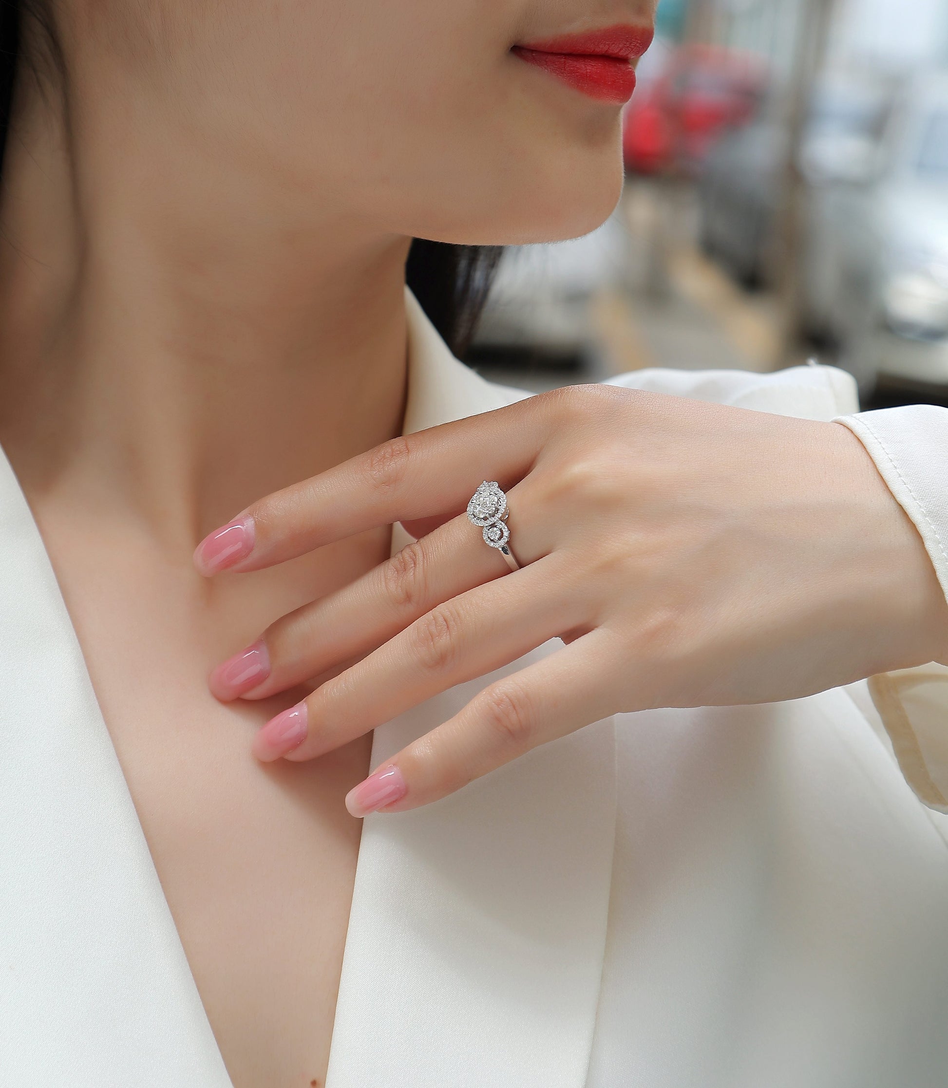 Serial Dreams - A Fashionable And Luxurious Jewelry Accessory Set With Moissanite S925 Sterling Silver And Platinum-plated Diamond Weloria