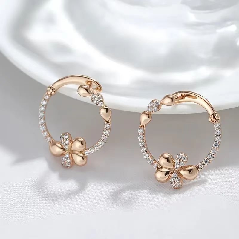 Personalized Round Ring Earrings For Women Weloria