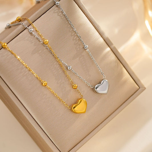 Love Titanium Steel Necklace Women's Fashion Simple Clavicle Weloria