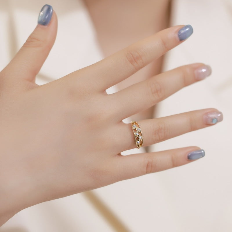 Women's Fashion Personality Shell Pearl Ring Weloria