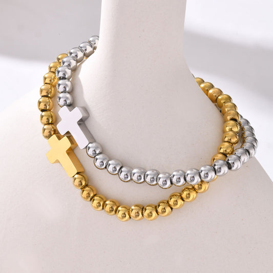 Beaded Gold Bracelet Simple Women's Jewelry Weloria