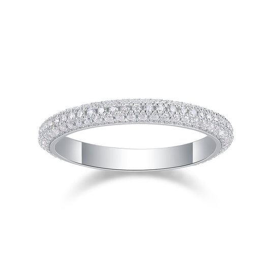 MR.RIGHT- A Fashionable And Luxurious Jewelry Accessory Set With Moissanite S925 Sterling Silver And Platinum-plated Diamond Weloria