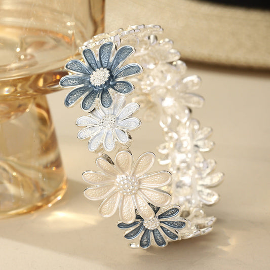 Zinc Alloy Oil Dripping Color Elastic String Bracelet Advanced Weloria