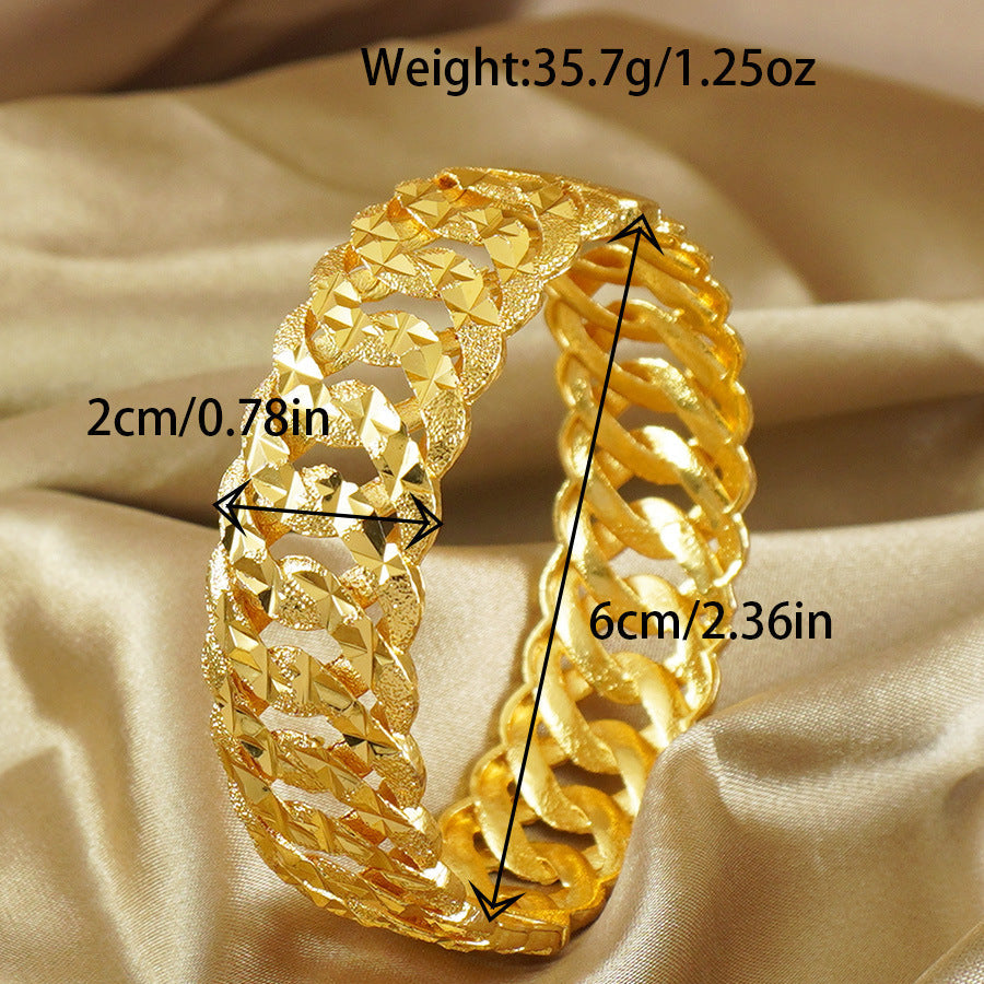 Middle East Retro Open Cuban Bracelet Weloria