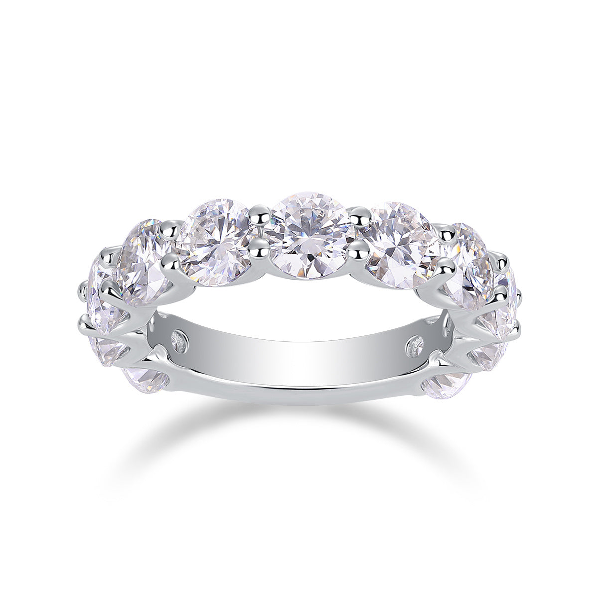 Dazzling Moments - A Fashionable And Luxurious Jewelry Accessory Set With Moissanite S925 Sterling Silver And Platinum-plated Diamond Weloria