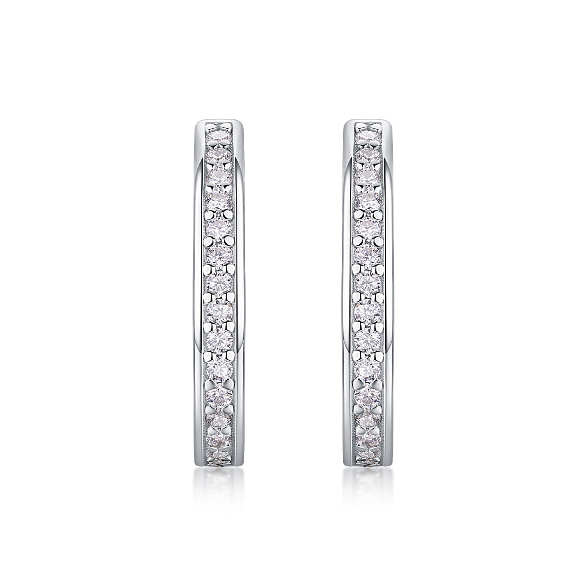 Highlight - S925 Moissanite Sterling Silver Earrings With Platinum-plated Stud Earrings, Fashionable, Trendy And Affordable Diamond Jewelry Weloria